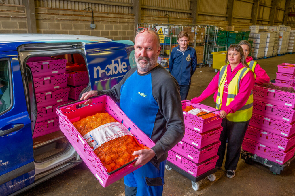 n-able, part of the Norse Group helping distribute donated food and provisions from Norfolk Community Foundation to social enterprises across Norfolk.