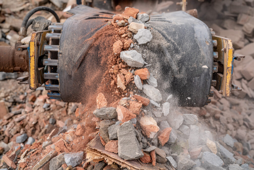 Mini Crusher Hire Norwich from AJT Contracting, Norwich Groundwork Business - Photography Blanc Creative Norwich