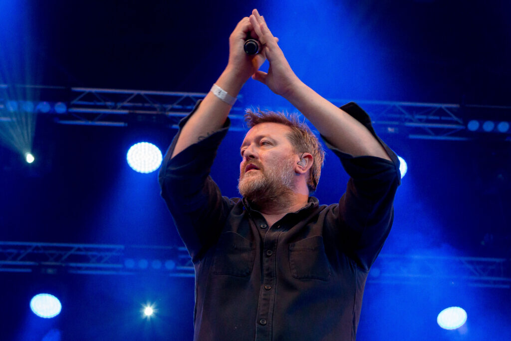 Elbow perform on stage at Thetford High Lodge as part of Forest Live