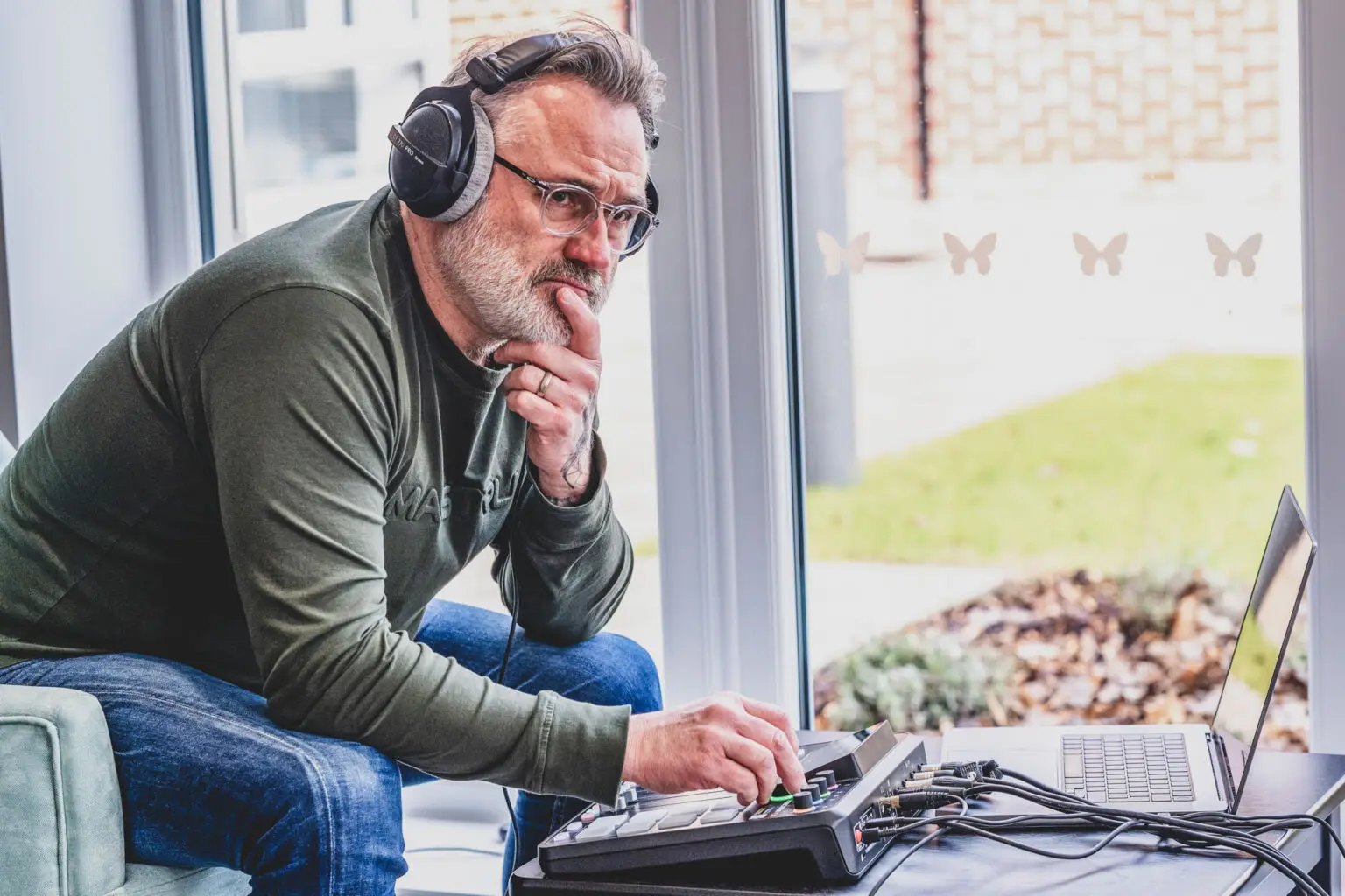 Lee Blanchflower, Blanc Creative Podcast Production Norwich, records an episode of Norse Shop Talk Podcast Show to celebrate International Women's Day 2023.