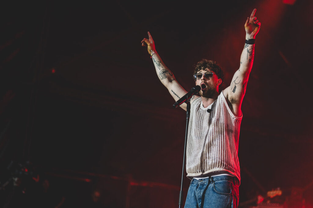 Tom Grennan Music Photography by Blanc Creative Professional Festival Photographer. Tom Brennan headlines Thetford Forest Live Concerts