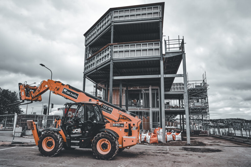 Renovation work in 2023 of the Newport Transporter Bridge. Norwich Industrial Photography by Blanc Creative