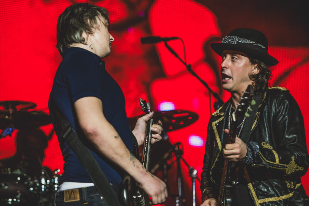 The Libertines Photography of Pete Docherty performing at O2 Arena London in 2016