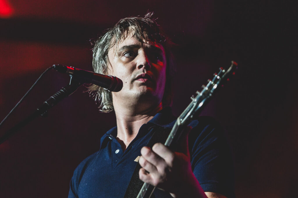 The Libertines Photography of Pete Docherty performing at O2 Arena London in 2016