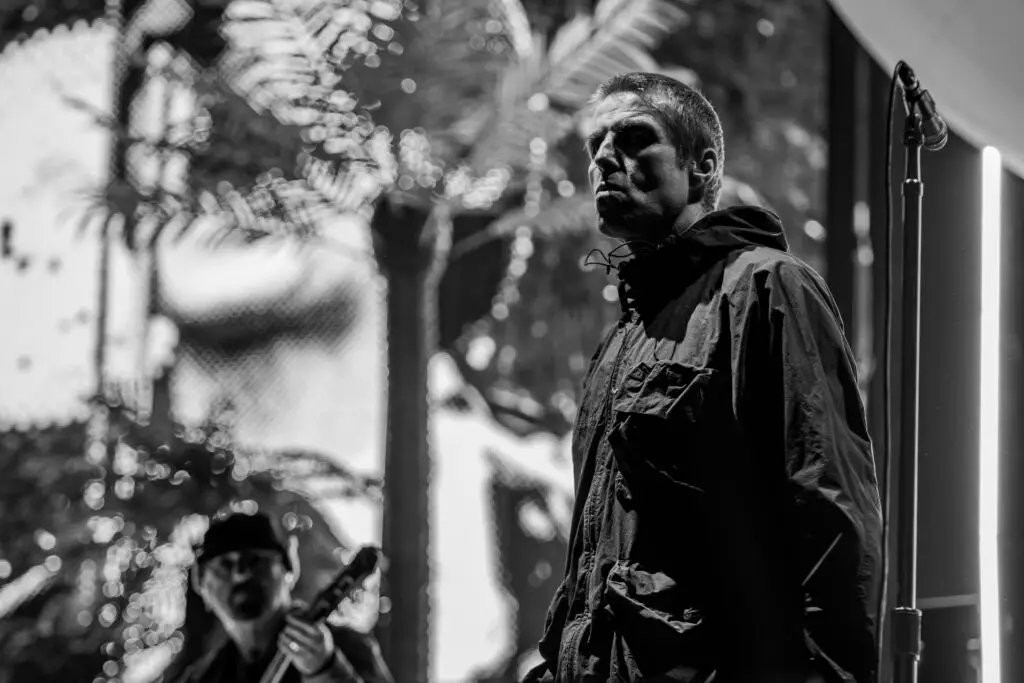 Liam Gallagher in concert in 2024 oin opening night off the Dfinitely Maybe Tour - Photgraphs by Norwich Photography company Blanc Creative and More then Just Music Photography