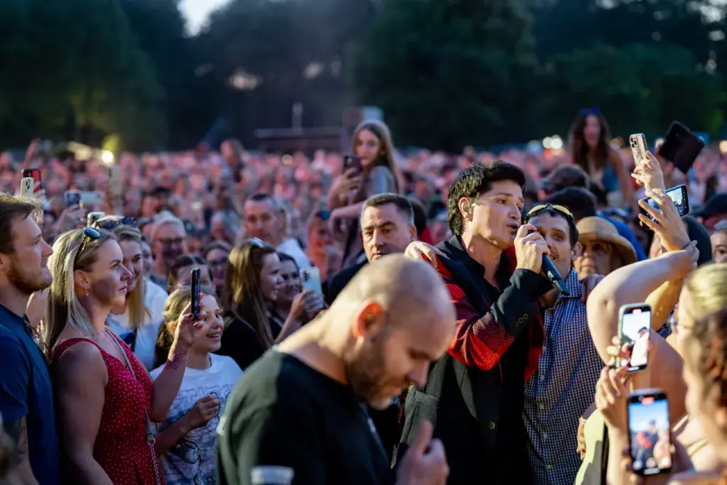 Danny O'Donoghue with The Script in concert in 2025 - Imagery by professional Music Photographer Lee Blanchflower, Blanc Creative