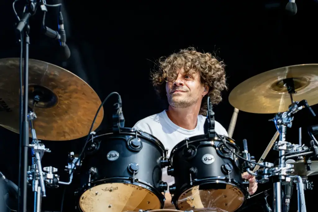 The Script on stage as part of their 2025 tour