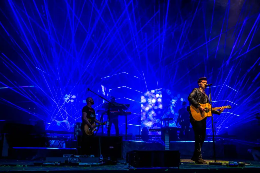 he Script perform on the opening night of Forest Live 2018 at Thetford High Lodge. Photo: Lee Blanchflower