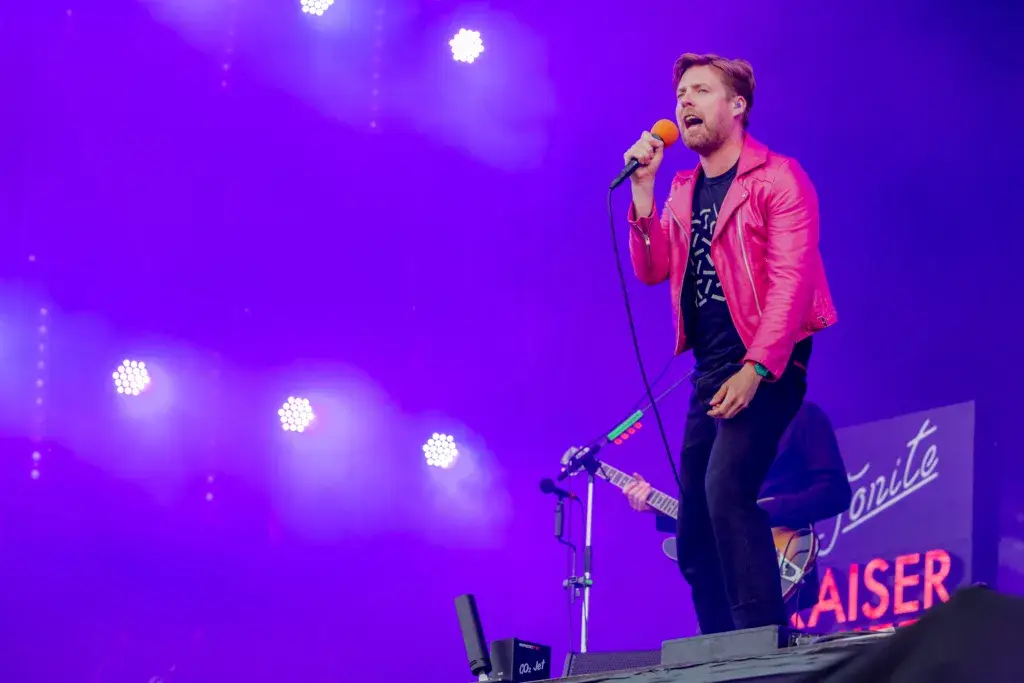 The Kaiser Chiefs in concert at Isle of Wight Festival in 2017 photographed by Norwich based Music Photographer. Lee Blanchflower of Blanc Creative