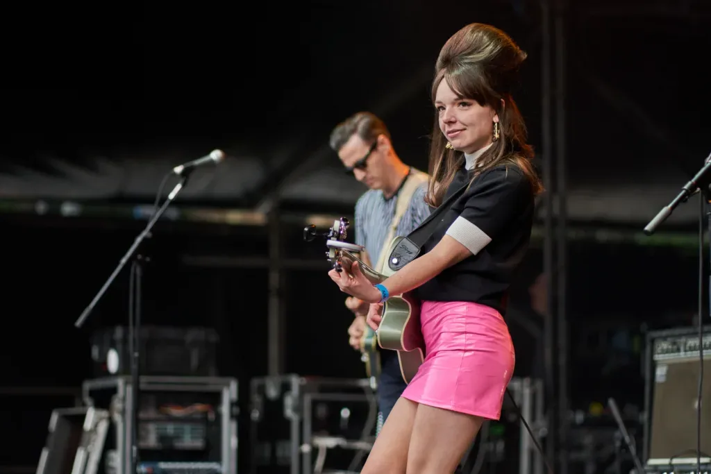 Emily Capell, the North London based singer-songwriter supporting Madness in Concert 