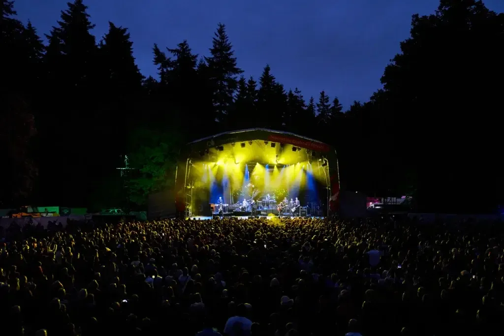 Madness in concert. The band headlined Forest Live 2022 at High Lodge in Thetford. Photography by Lee Blanchflower, Music Photographer