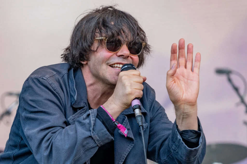 Blanc Creative Commercial Photography Norwich Music Photographer Earnings - The Charlatans front man, Tim Burgess performs on stage at Heritage Live 2025 at Audley End House in Essex
