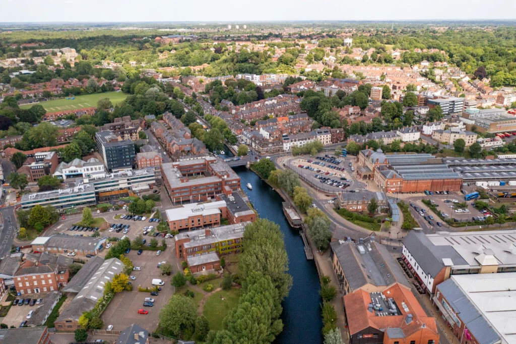 Norfolk Drone services from Blanc Creative. We are a commercial drone operator. We offer drone video and drone photography across the UK. 