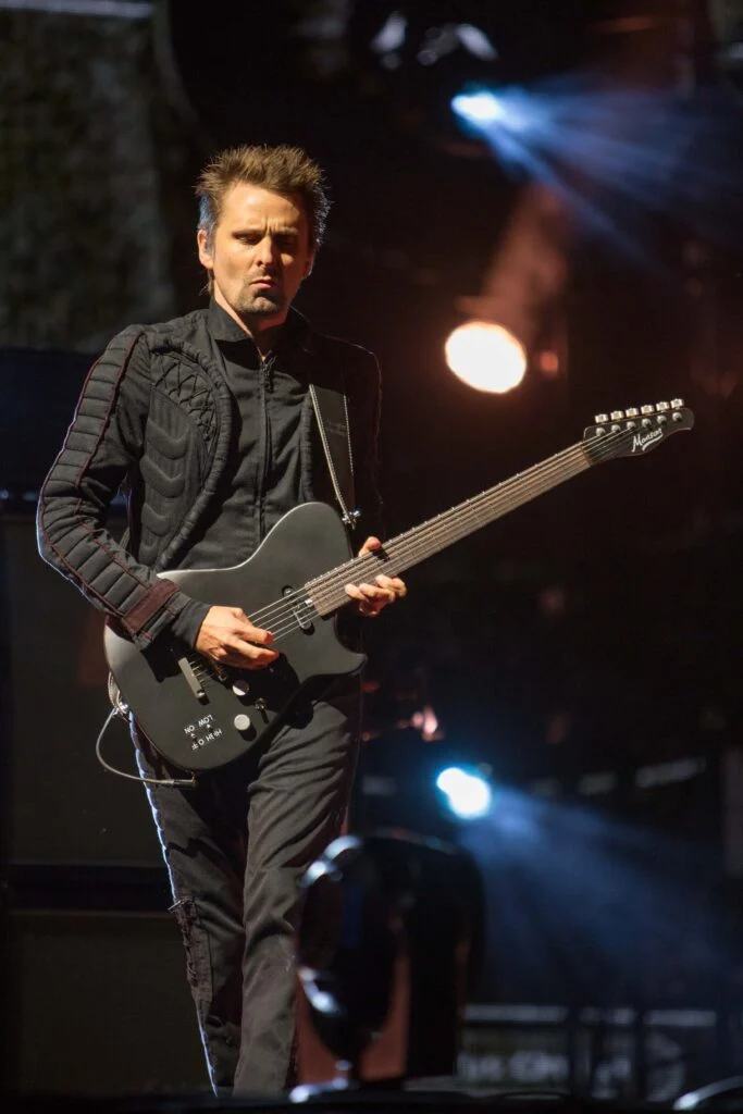 Matt Bellamy of Muse on the main stage, Radio 1 Big Weekend Norwich 2015 - Blanc Creative, Live Music Photography in Norfolk and across the UK