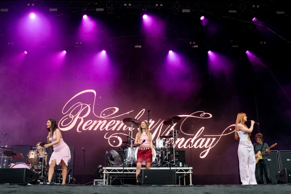 Remember Monday on stage supporting Mcfly at Forest Live 2026