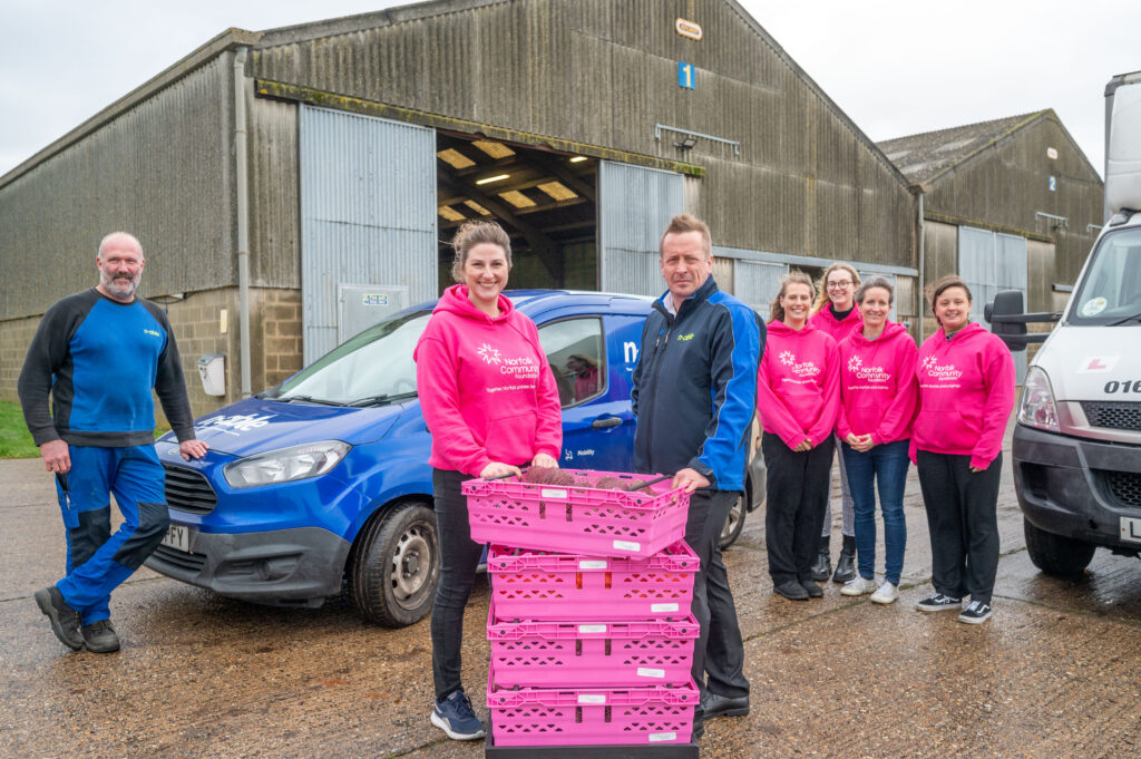 n-able, part of the Norse Group helping distribute donated food and provisions from Norfolk Community Foundation to social enterprises across Norfolk.