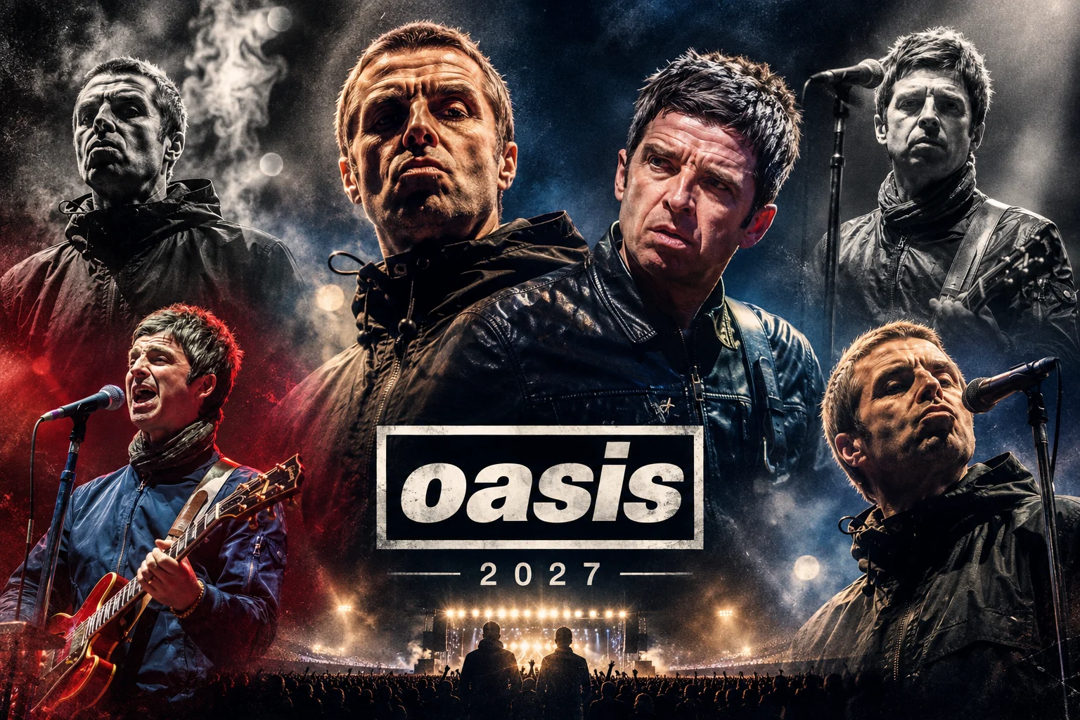 Oasis Tour Dates Released for 2027 - Liam Gallagher Net Worth - Music Photography from Blanc Creative